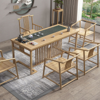 藤印象茶桌椅组合新中式木原木功夫泡茶桌办公室茶几客厅茶台茶套装