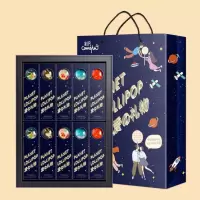 （厂家直营店）母亲节520糖星空星球手工棒棒糖糖果零食男女友生日10支礼盒装 棒棒糖 星空10支装客户