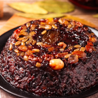 （厂家直营店）【2盒装】血糯米八宝饭方便米饭速食甜点豆沙红甜食 糯米饭客户