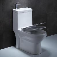 家用墙排卫生间个性坐便洗手一体座便器节水带洗手盆抽水马桶高配脲醛盖板带龙头墙排其他/other