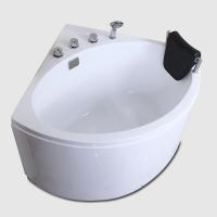 三角形扇形浴缸独立式普通小户型浴缸泡澡王浴盆家用卫生间超深款亚克力浴缸1米*1米右浴枕五件套浴缸&lt1.5M