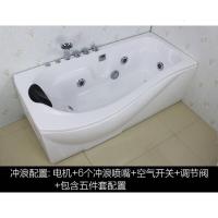 家用独立式五件套冲浪按摩加热单人浴池浴盆洗手间亚克力小户型浴缸