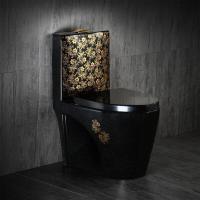 欧式座便器陶瓷坐厕家用卫生间创意坐便器个性家用超漩式抽水彩色马桶