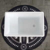 小户型迷你加深正方形浴盆池普通坐凳日式泡澡亚克力无缝对接浴缸