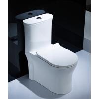 卫生间静音节水大口径坐便器家用洗手间超漩式抽水马桶白色雪花釉脲醛盖板(026)