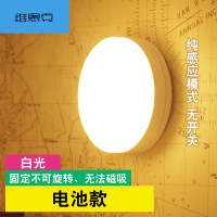 led人体感应灯衣柜楼道自动智能光控声控充电池墙壁灯无线小夜灯