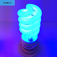 LED灯彩色节能灯泡螺旋灯头蓝色黄色白色绿色彩色灯婚庆彩灯蓝色常规螺旋E27灯头