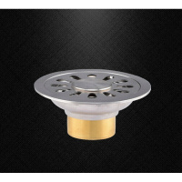 304不锈钢9.5cm圆形地漏40管防臭50管旧地漏改造洗衣机全铜地漏芯
