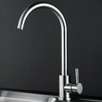 厨房304不锈钢冷热龙头洗菜盆万向可旋转洗碗混合单冷龙头