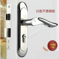 室内锁欧式木锁卧室套装锁房锁不锈钢锁三件套锁02款不锈钢锁35-45MM