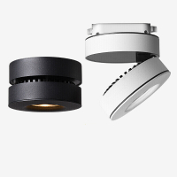 轨道射灯led天花灯筒灯单灯客厅顶北欧cob轨道灯明装小射灯