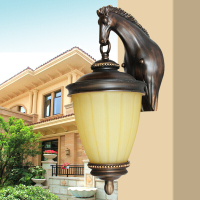 欧式户外壁灯防室外壁灯客厅装饰墙灯创意美式复古外墙阳台壁灯 图片色