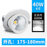 led射灯嵌入式天花灯cob象鼻灯客厅北欧筒灯服装店聚光轨道牛眼灯