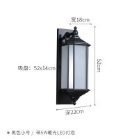 户外壁灯防室外中式大花园庭院壁灯复古外墙阳台前灯露台灯