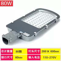 LED路灯户外灯新农村超亮小金豆挑臂灯头防220v乡村道路灯100w