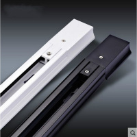 led轨道射灯二线导轨条全套服装滑轨条店铺背景墙展厅全铝铜导轨