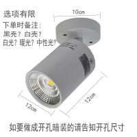 可角度明装射灯筒灯画展背景墙360度万向可明装吸顶射灯