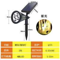 太阳能射灯户外庭院坪灯投光插地灯别墅花园led防路灯超亮灯