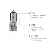 g4卤素灯珠12v20w插脚灯泡卤素灯泡晶灯迷你小插泡射灯灯泡