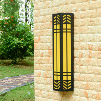 精品灯具7折放心购户外防壁灯现代简约创意壁灯欧式庭院灯壁灯大阳台走廊过道灯7WLED亚克力壁灯60CM