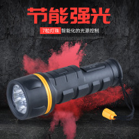 装2节1号干电池手电筒强光 家用应急老式怀旧LED节能防防摔电筒 装2节一号电池长19CM(无电池)