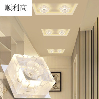 客厅通道长方形造型灯双头射灯led筒灯小晶走廊灯过道灯玄关灯