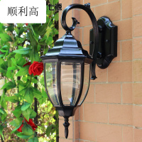 美式室外复古阳台灯庭院灯壁灯户外防过道别墅外墙壁灯创意灯具[古铜]------送3WLED球泡