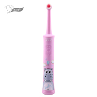 爽牙宝电动牙刷 充电式儿童旋转震动牙刷电牙刷智能美白牙齿智能家用牙刷 音乐牙刷 儿童款全自动牙刷 粉红色
