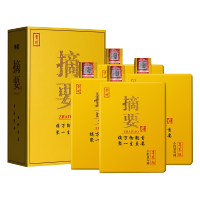 金沙回沙酒 摘要(尊享版)礼盒装 高端商务宴请 53度 酱香型白酒 550ml*4 整箱装