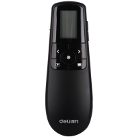 得力2803280428052806教学翻页笔充电带飞鼠播放笔红外遥控笔_2804绿光黑