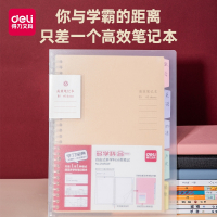 得力(deli)笔记本活页本子外壳可拆卸线圈A5大号简约大学生考研办公商务b5多功能空白厚学