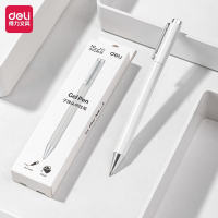 得力(deli)纽赛NS650中性笔按动子弹头中性笔签字笔办公笔学生考试笔0.5黑