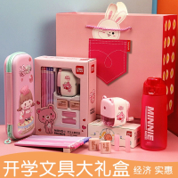 得力(deli)文具套装礼盒小学生一年级学习用品儿童开学大礼包少女心女生礼物男孩带水杯网红盲盒六一儿