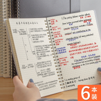 邦可臣加厚b5线圈本子笔记本简约文艺大学生A5记事本超厚网格本精致空白错题本方格本康奈尔A4格