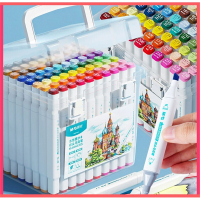 晨光(M&G)马克笔绘画儿童可水洗水彩笔儿童涂鸦漫画美术生专用彩色水性双头学生水溶软头笔24色