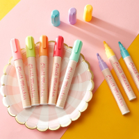 马克笔索美奇马卡龙8色液体粉笔6mm双色荧光笔邦可臣绘画可涂鸦可擦粉笔