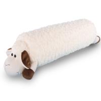 怡多贝evtto 白色60CM小羊毛绒玩具抱枕靠垫公仔布娃娃布艺玩偶女生礼物办公居家腰枕6岁以上适用 米白色 60cm