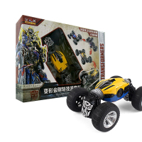 正版变形金刚757-B002遥控扭变车无限遥控可充电儿童攀爬电动双模式玩具车EVTTO怡多贝