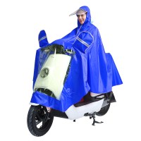 双帽檐电动车雨衣摩托车单人雨衣雨披单人男女加厚加大雨披