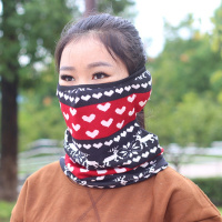 秋冬防寒保暖护耳口罩 男女骑行套头保暖防风骑行口罩护脖面罩