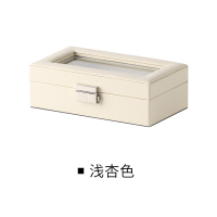 皮革绒布首饰盒子耳钉耳环戒指收纳盒简约饰品整理盒66124