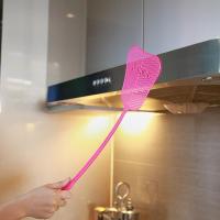 两个装塑料苍蝇拍 塑料手柄蝇拍打苍蝇 家居家用用品不充电