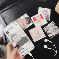 ins抖音蔡徐坤卡片Vivo X21手机壳X20/X9s创意X9Plus软套ikun女款