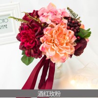 结婚用品新娘手捧花伴娘仿真花欧式婚礼花束婚纱摄影拍照道具