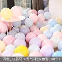 马卡龙色气球创意婚礼结婚房间儿童生日派对场景布置装饰用品