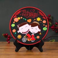 创意结婚婚房摆件客厅玄关酒柜桌面小摆件活性炭工艺品