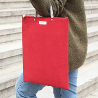 商务拉链文件袋手提文件包资料袋帆布牛津布学生多层公文包女收纳