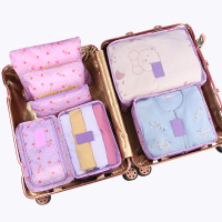 便携衣物旅行收纳袋套装行李箱收纳包旅游装备整理袋刘涛同款衣服