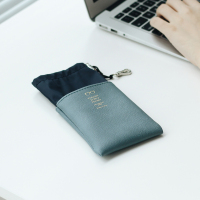 眼镜袋韩国流行时尚便携太阳镜皮革束口收纳包防刮男女墨镜包