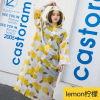 韩国女款学生时尚小清新全身长款带有袖雨衣成人徒步防水户外男士